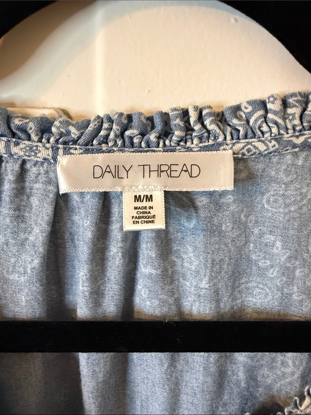 Daily Thread Blue Paisley Button-Front Maxi Dress - Picture 2 of 5